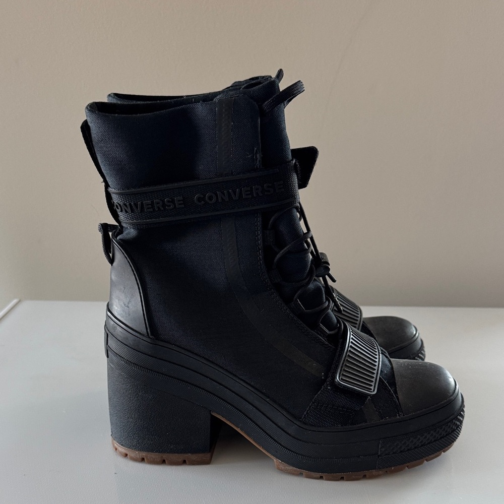 Converse Women's Black Heeled Boots